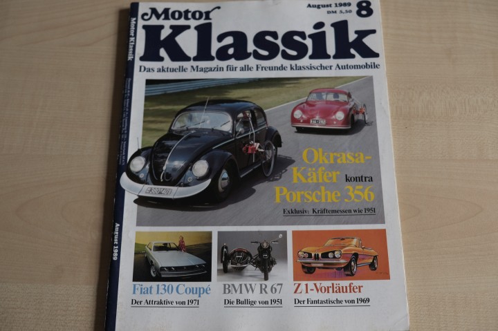 Deckblatt Motor Klassik (08/1989)